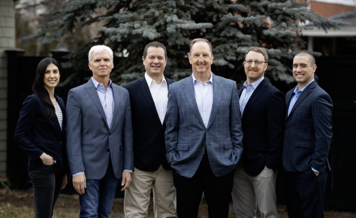 Mission Energy Executives (left to right) Laura Clark, Bill Carleton, Robert Quist, Page Gravely, Dan Last, Connor Haney. Not pictured: Jeff Rauenhorst, Grace Eder, Emily DeGrasse, Hillary Kurland, Johan Themaat.